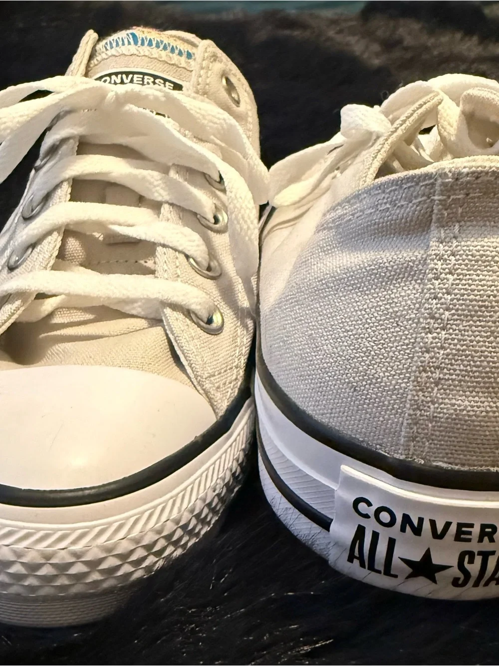 Converse Chuck Taylor All Star Low Top Sneakers with Multi-Color Tongue Detail